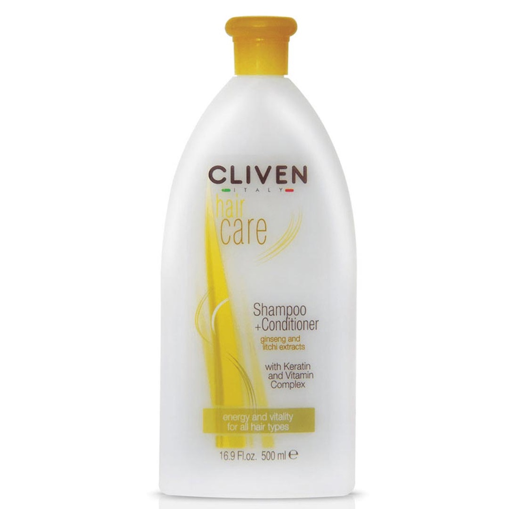 كليفن شامبو&amp;بلسم - Cliven Shampoo&amp;Conditioner 500ml