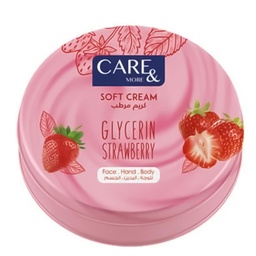 كير اند مور كريم جليسرين - Care &amp; More Glycerin Cream (75ml, فراولة)