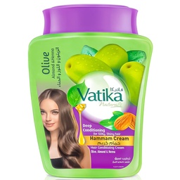 [6224000851156] فاتيكا حمام كريم زيتون - Vatika Hair Mask Olive (900g)