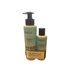 بوبانا كريم يترك جوزهند - Bobana Leave In Cream Coconut (200ml, +Shampoo 100ml Free)