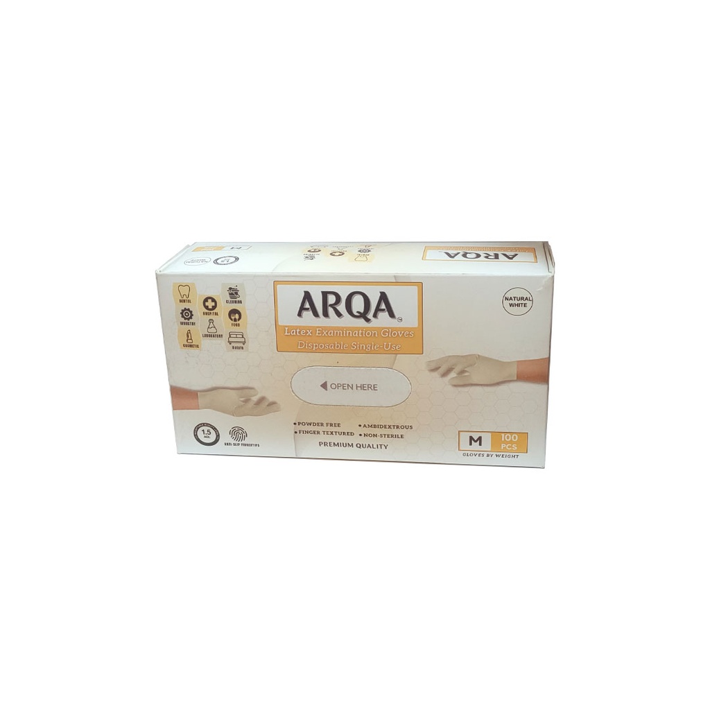 اركا جوانتى لاتكس - Arqa Gloves Latex 100Psc