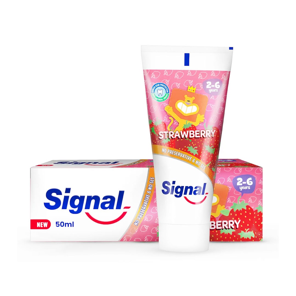 سيجنال مكافح التسوس فراولة للاطفال - Signal Cavity Fighter Strawberry Kids