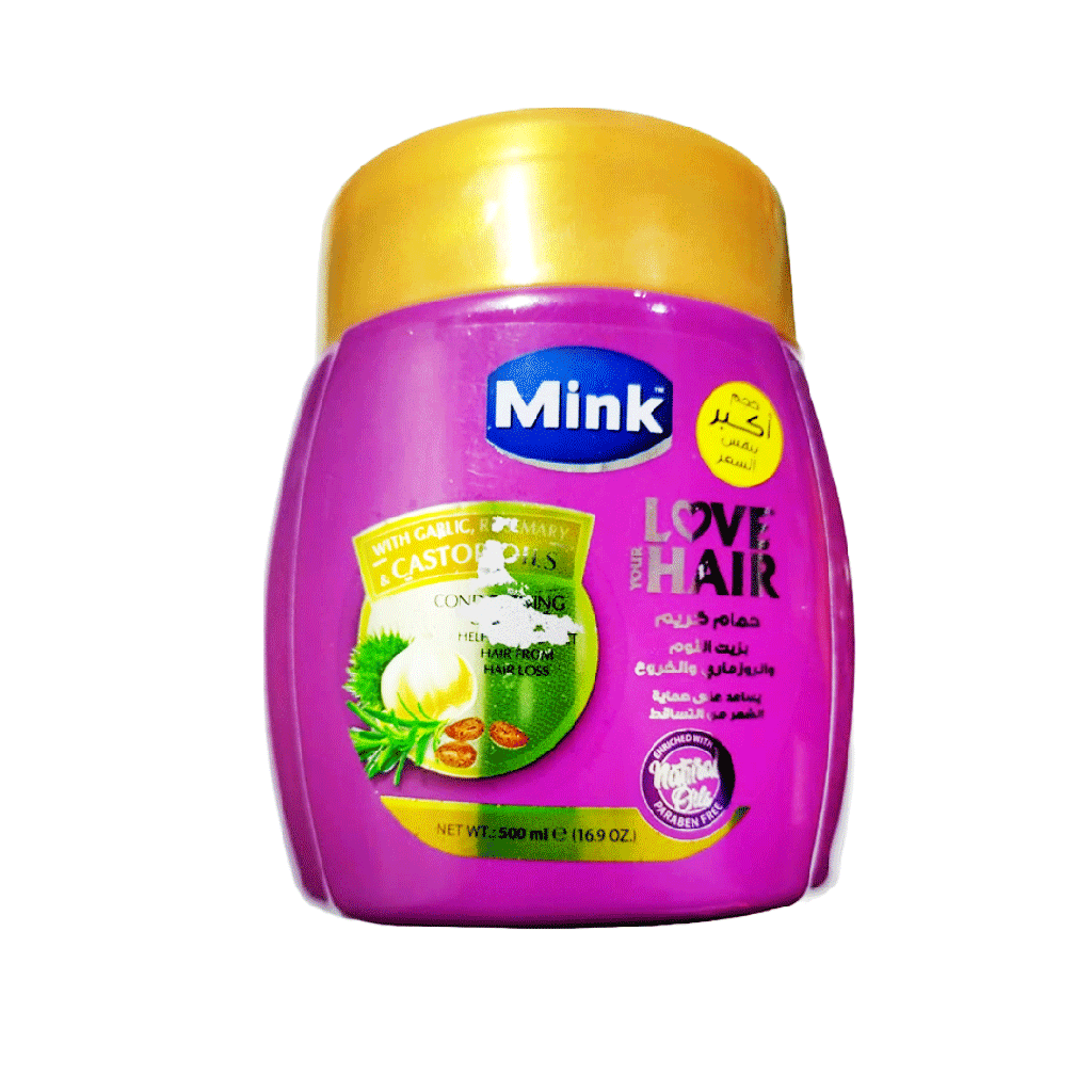مينك حمام كريم ثوم (حجم اكبر) - Mink Hair Mask Garlic