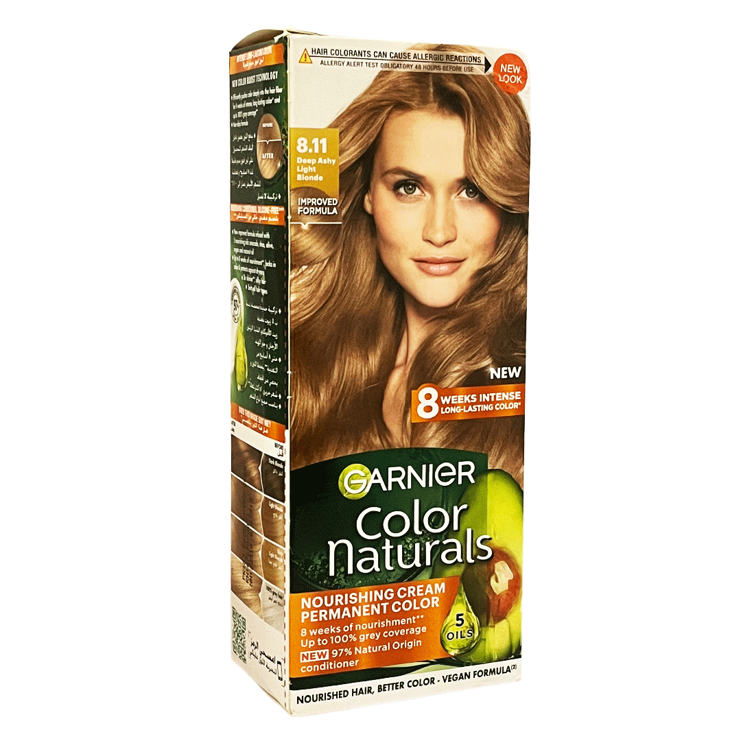 غارنية صبغة 11-8 اشقر فاتح رمادى عميق - Garnier Color 8-11 Deep Ashy Light Blonde Offer 15%