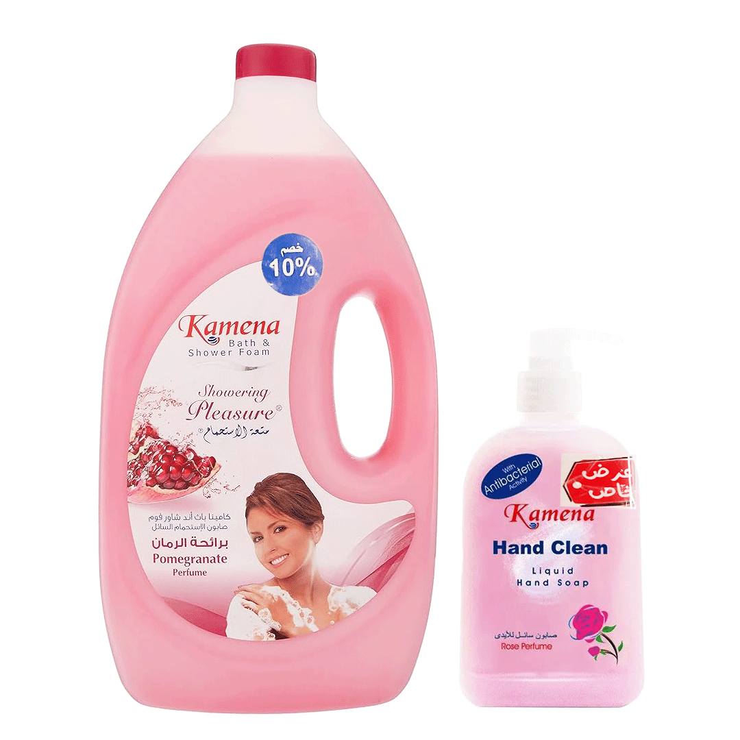 كامينا شاور رمان + هاند ووش خصم 10% - Kamena Shower Pomegranate + Hand Wash Offer 10%