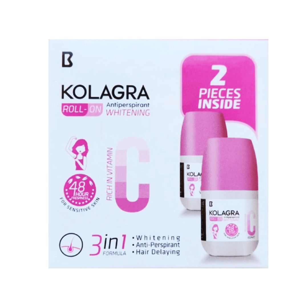 كولاجرا رول اون تفتيح 2قطعة - Kolagra Roll On Whitening 2PCS