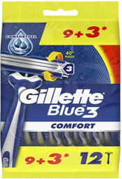جيليت بلو 3 - Gillette Blue 3 (ماكنة, كومفورت, 9+3PC)
