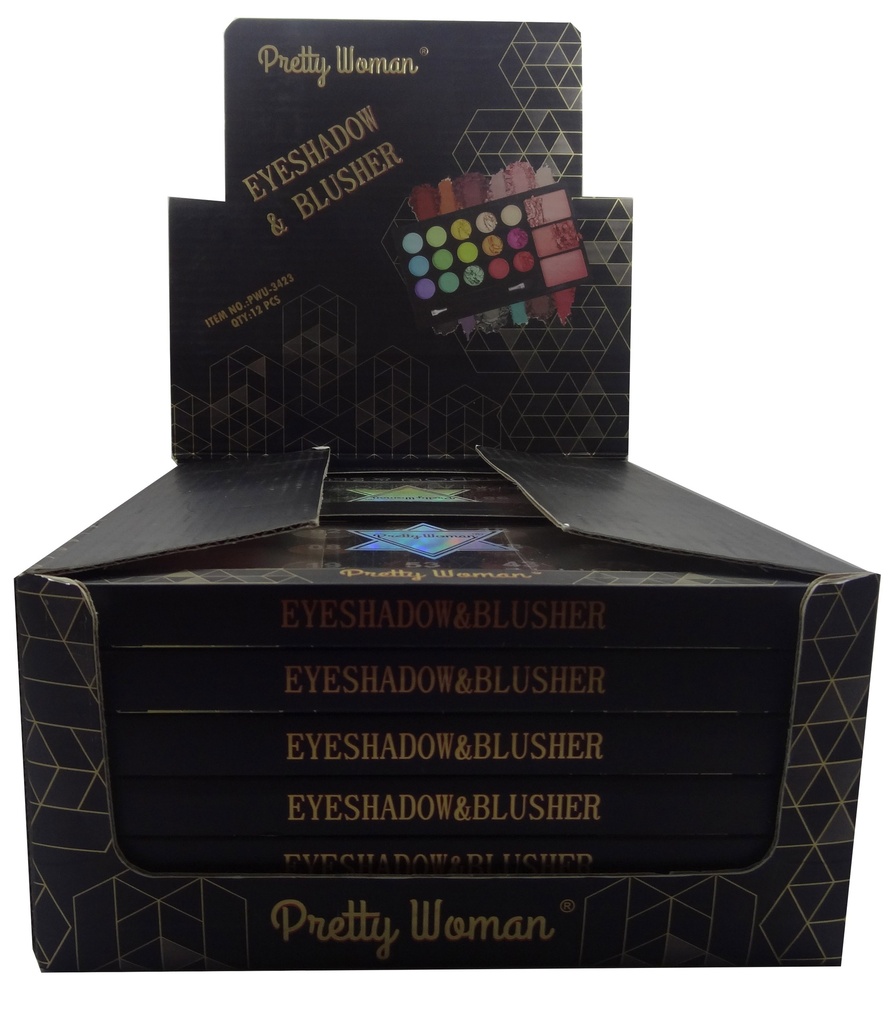 بريتى ومان ايشادو&amp;بلاشر - pretty Woman Eyeshadow&amp;Blusher No:PWU-3423