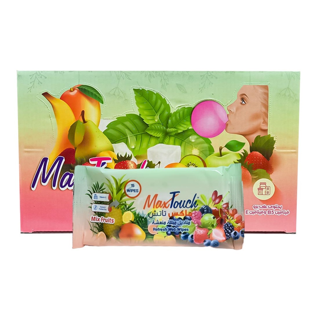 ماكس تاتش مناديل - Max Touch Wipes 36Psc