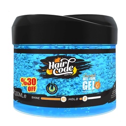 [ازرق] هيركود جل - Haircode Gel (Wet Look, 160ml+48ml, 30% Free)