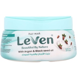 ليفين حمام كريم - Leven Hair Mask (ارجان&amp;حبة بركة, 800ml)