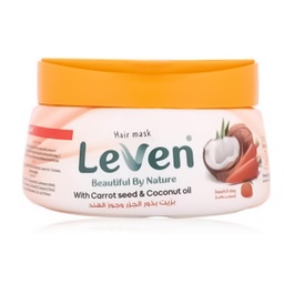 ليفين حمام كريم - Leven Hair Mask (800ml, Carrot&amp;Coconut)