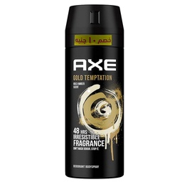 اكس مزيل سبراى - Axe Deodorant Spray (Gold Temptatlon, Unisex, 150ml, discount 10E.L)