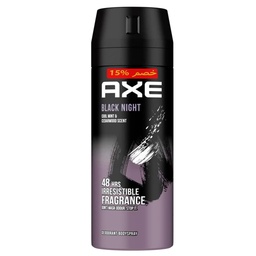 اكس سبراى - Axe Spray (بلاك نايت, رجالى, 150ml, خصم 15%)