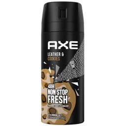 [6221155134875] اكس مزيل سبراى - Axe Deodorant Spray (Leather&amp;Cookies, men, 150ml, without)