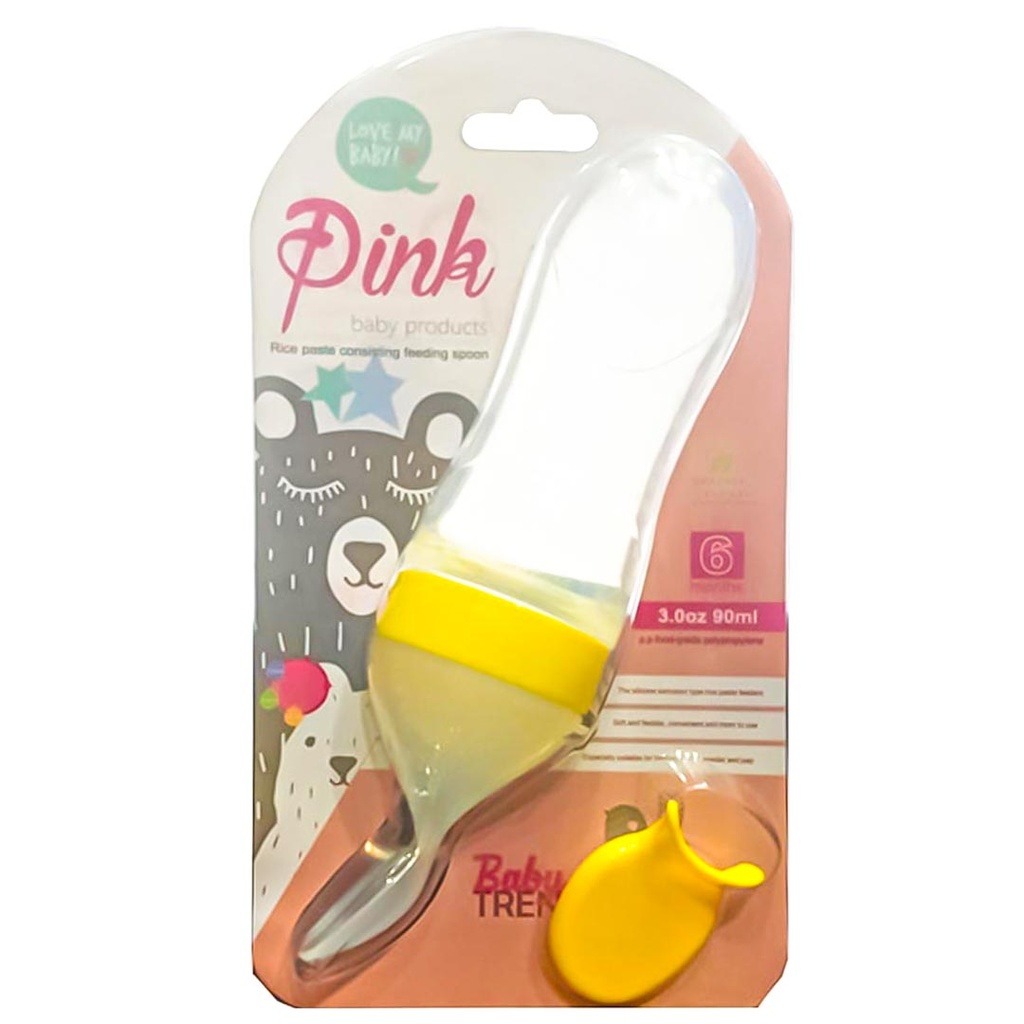 بينك ببرونة معلقة سيلكون - Pink Fedeer Spoon Sillicone