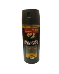 اكس مزيل سبراى - Axe Deodorant Spray (Gold Temptatlon, Unisex, 150ml, discount 15%)