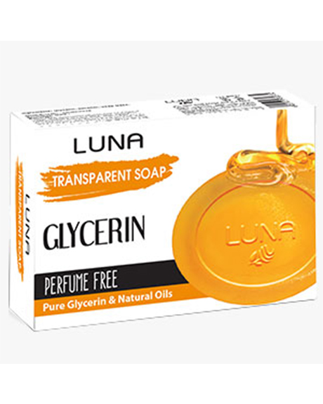 لونا صابون شفاف جلسرين - Luna Tranparent Soap Glycerin