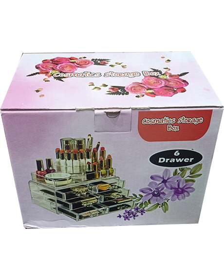 منظم مكياج 6 درج - cosmatics storage box 6 Drawer
