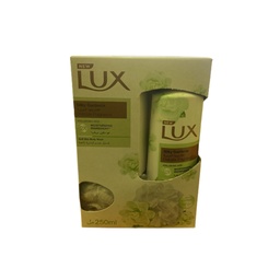 لوكس شاور - Lux Shower (silky Gsrdenia, 250ml, +Loofah)