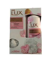 لوكس شاور - Lux Shower (Soft Rose, 250ml, + loofah 15% discount)