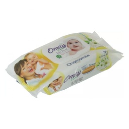 اوماى كير مناديل - Omay Care Wipes (chamomile, 72PC)
