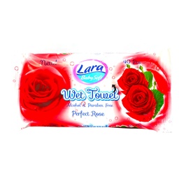 لارا بيبى مناديل - Lara Baby Wipes (ويلد روز, بدون, 40PC)