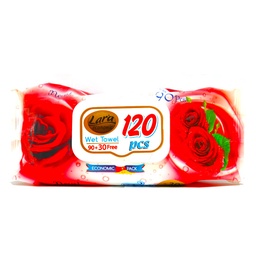 لارا بيبى مناديل - Lara Baby Wipes (ويلد روز, بدون, 120PC)