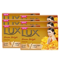 لوكس صابون - Lux Soap 115g 6Psc (115g, حلم السعادة, بدون)