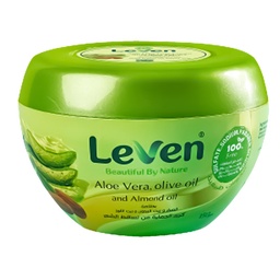 ليفين كريم شعر - Leven Hair Cream (150g, صبار&amp;زيتون&amp;لوز)