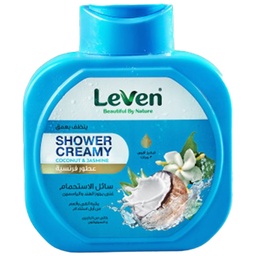 ليفين شاور كريمى - Leven Shower Creamy (750ml, Coconut&amp;Jasmine)
