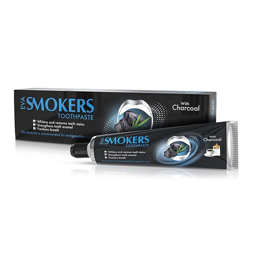 ايفا سموكرز معجون اسنان فحم - Eva Smokers Toothpaste Charcoal