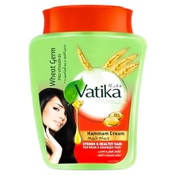 [6224007939772] فاتيكا حمام كريم جنين القمح - Vatika Hair Mask Wheat Germ (450g)