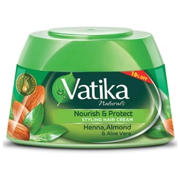 [6291069655018] فاتيكا كريم شعر حناء - Vatika Hair Cream Henna (125ml, خصم 10%)