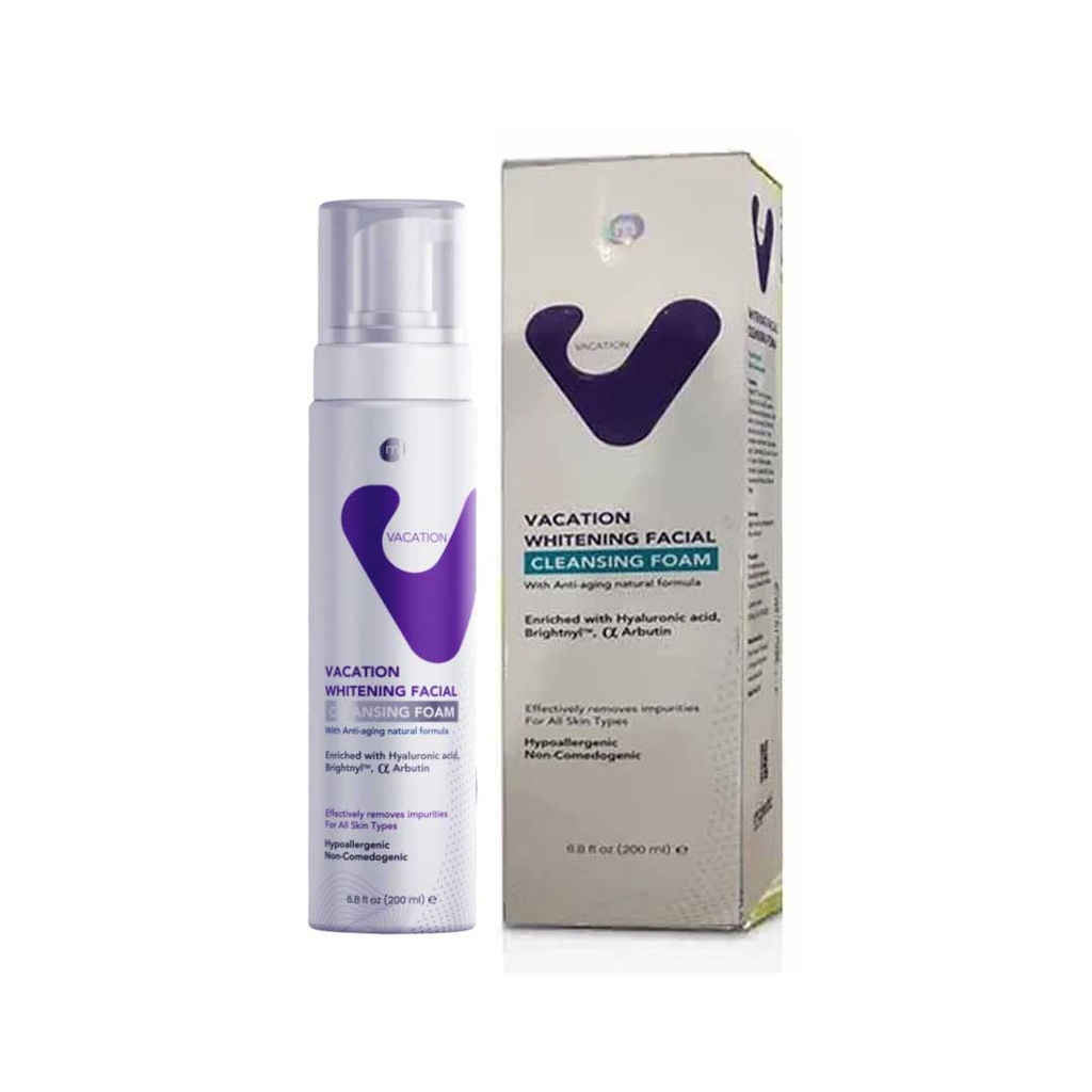فاكيشن غسول منظف لتفتيح الوجه فوم - Vacation Whitening Facial Cleansing Foam