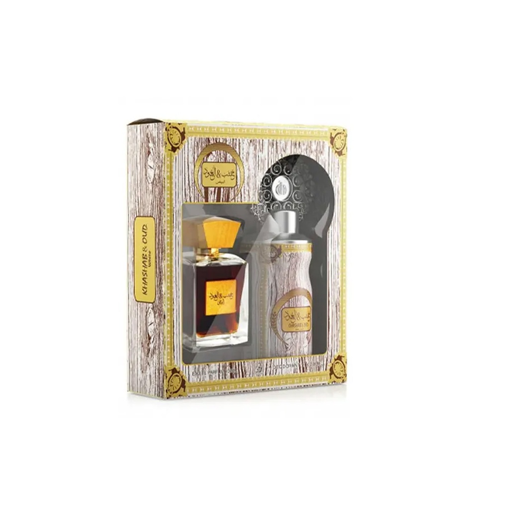 عربيات خشب&amp;العود ابيض طقم - Arabiyat Khashab&amp;Oud White Set EDP-M