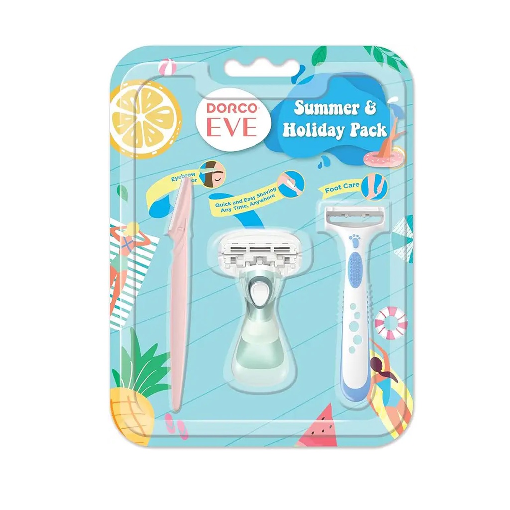 دوركو ايفى 6 سمر &amp; هوليداى باك نسائى - Dorco Eve 6 Summer &amp; Holiday Pack Woman