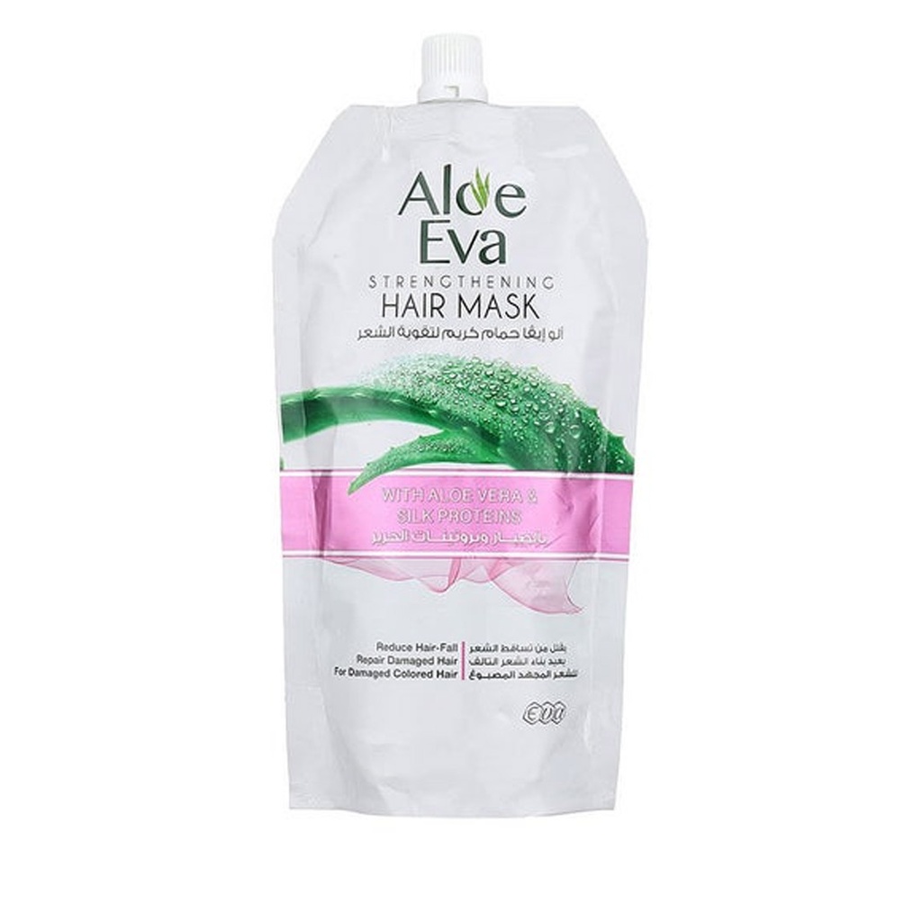 الو ايفا حمام كريم صبار&amp;بروتينات الحرير - Aloe Eva Hair Mask Aloe vera&amp;Silk Proteins