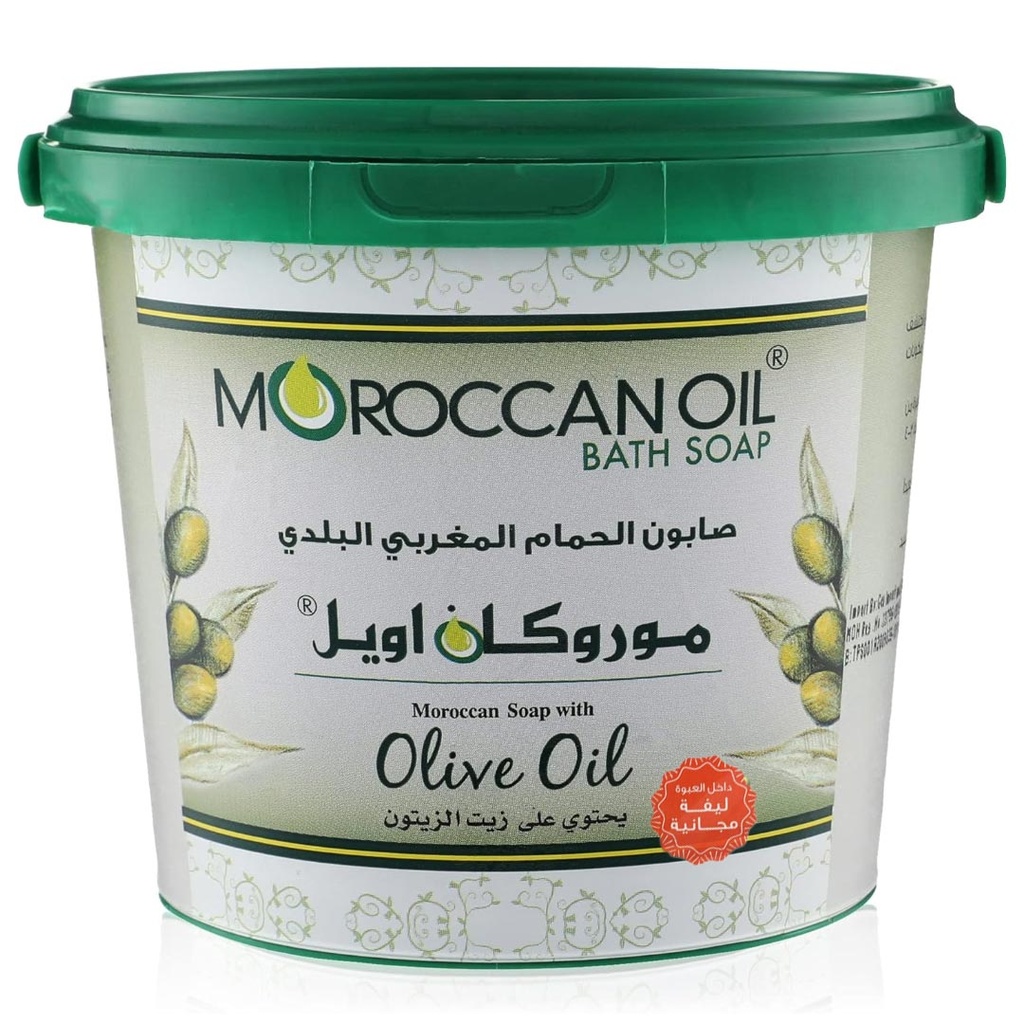 موروكان اويل صابون مغربى عود +ليفة - Moroccan Oil Bath Soup Oud +Leaf