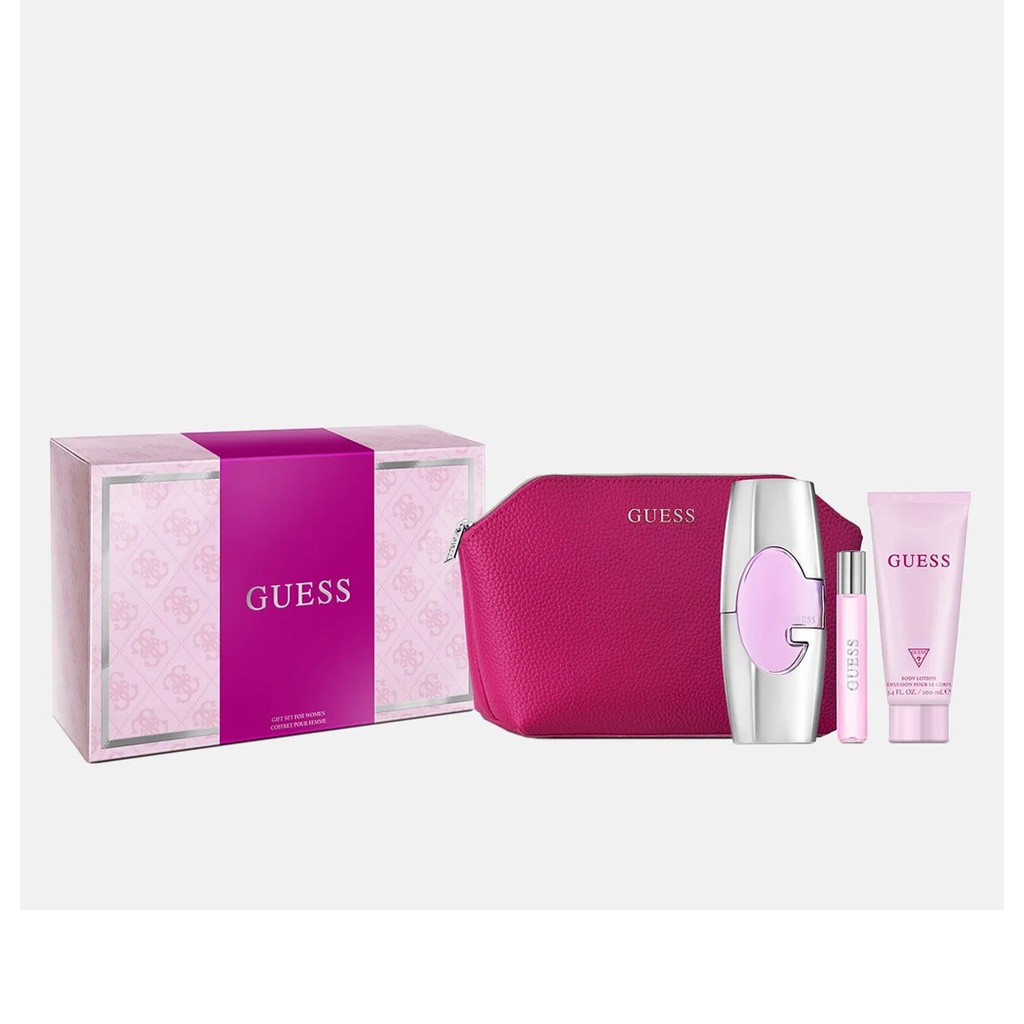 جيس بينك طقم شنطة - Guess Pink Set Bag EDP-W