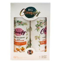 ار جى كاندى شامبو&amp;بلسم زبدة شيا - RG Candy Shampoo&amp;Conditioner Shea Butter (400ml+400ml)