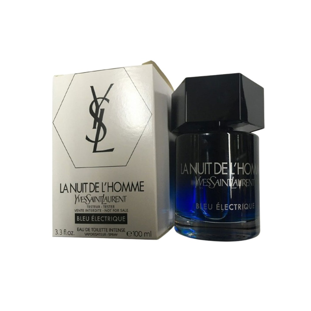 ايف سان لوران لا نوى دى لا هوم بلو الكتريك تستر - Yves Saint Laurent La Nuit De L Homme Bleu Electrique Tester EDT-M