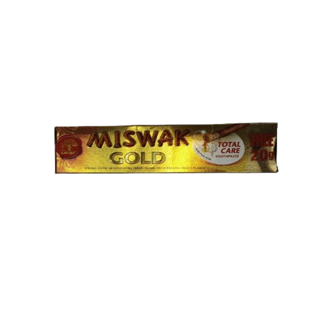 دابر مسواك معجون اسنان جولد 20جم مجانا - Dabur Miswak Tooth Paste  Gold 20g Free
