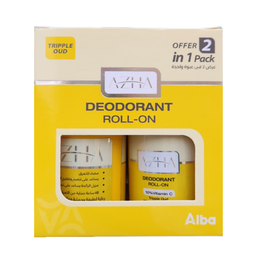 ازها رول اون عرض 2قطعة - Azha Roll On 60ml Offer 2Pcs (تربيل عود)