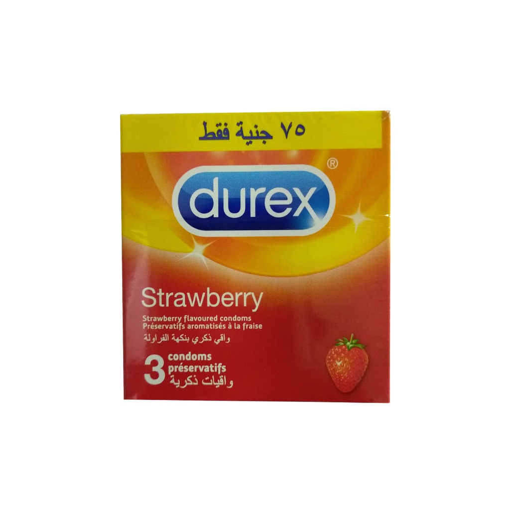 ديوركس عازل فراولة - durex Condom Strawberry