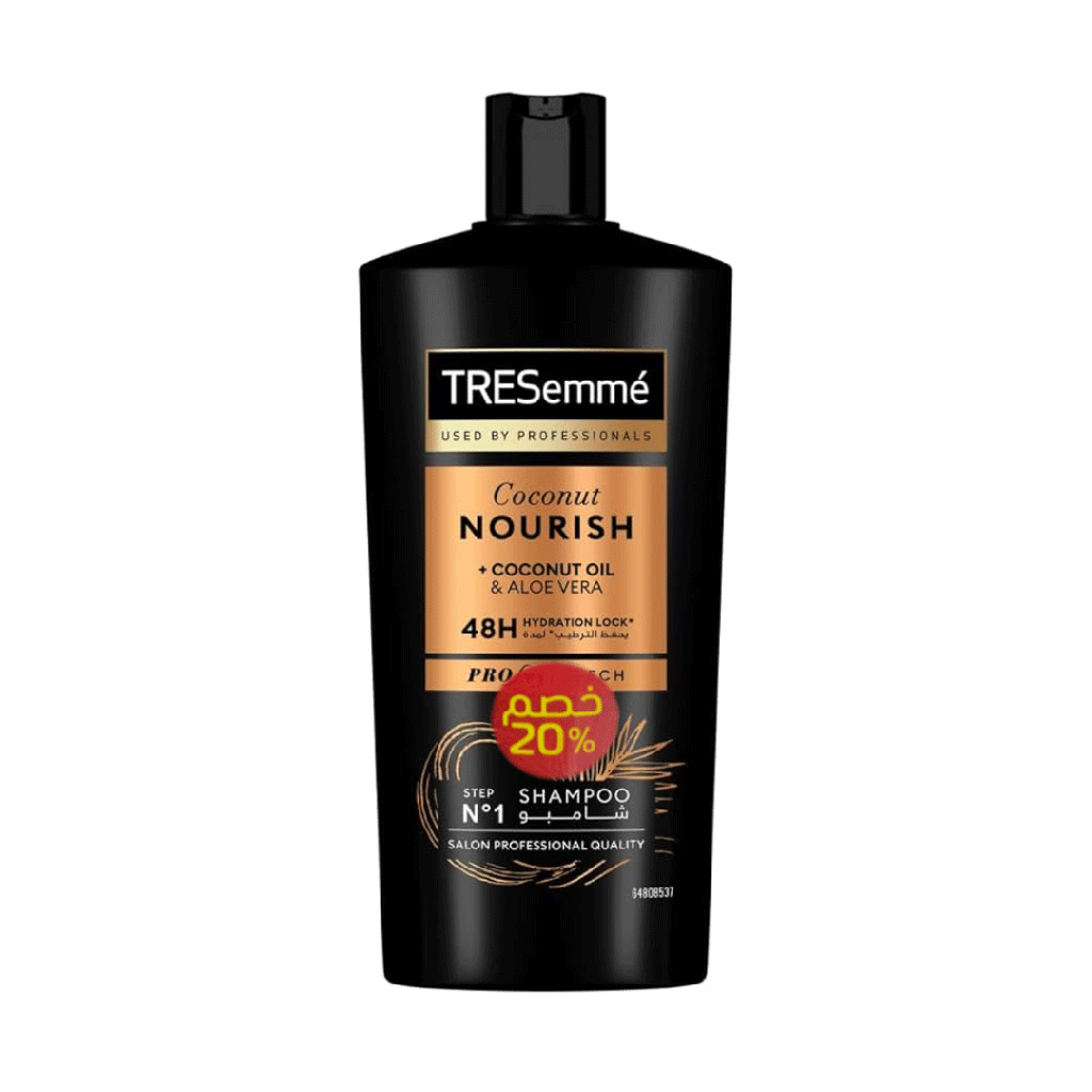 تريسمى شامبو جوز هند &amp; صبار خصم 20% - TRESemme Shampoo Coconut Oil &amp; Aloe Vera Offer 20%