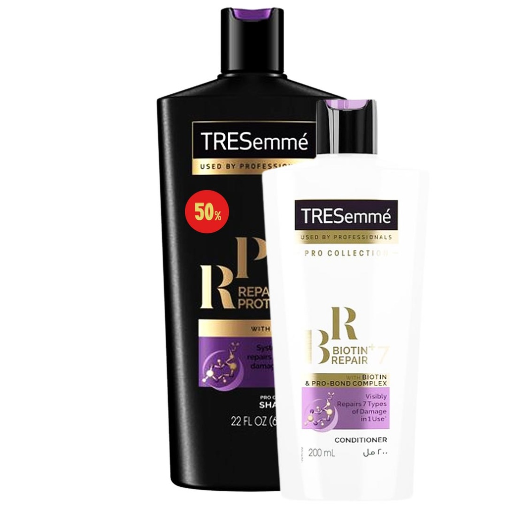 تريسمى شامبو  و بلسم بيوتين خصم 50% - TRESemme Shampoo &amp; Conditioner Biotin Offer 50%