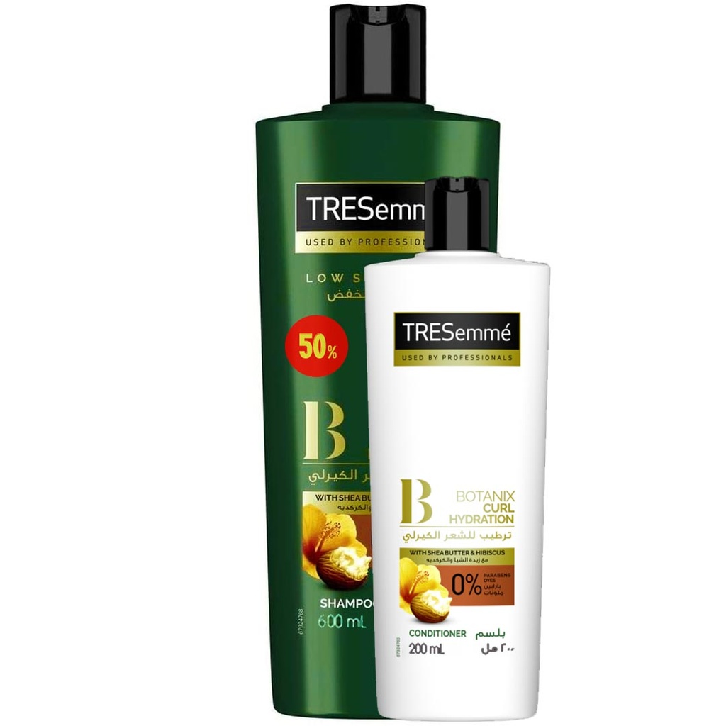 تريسمى شامبو و بلسم زبدة شيا و الكركديه خصم 50% - TRESemme Shampoo &amp; Conditioner Shea Butter &amp; Hibiscus Offer 50%