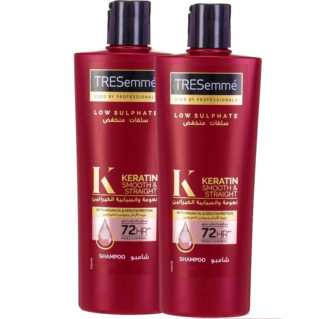 تريسمى شامبو ارجان و بروتين الكيراتين 1+1 - TRESemme Shampoo Argan Oil &amp; Protein Keratin 1+1
