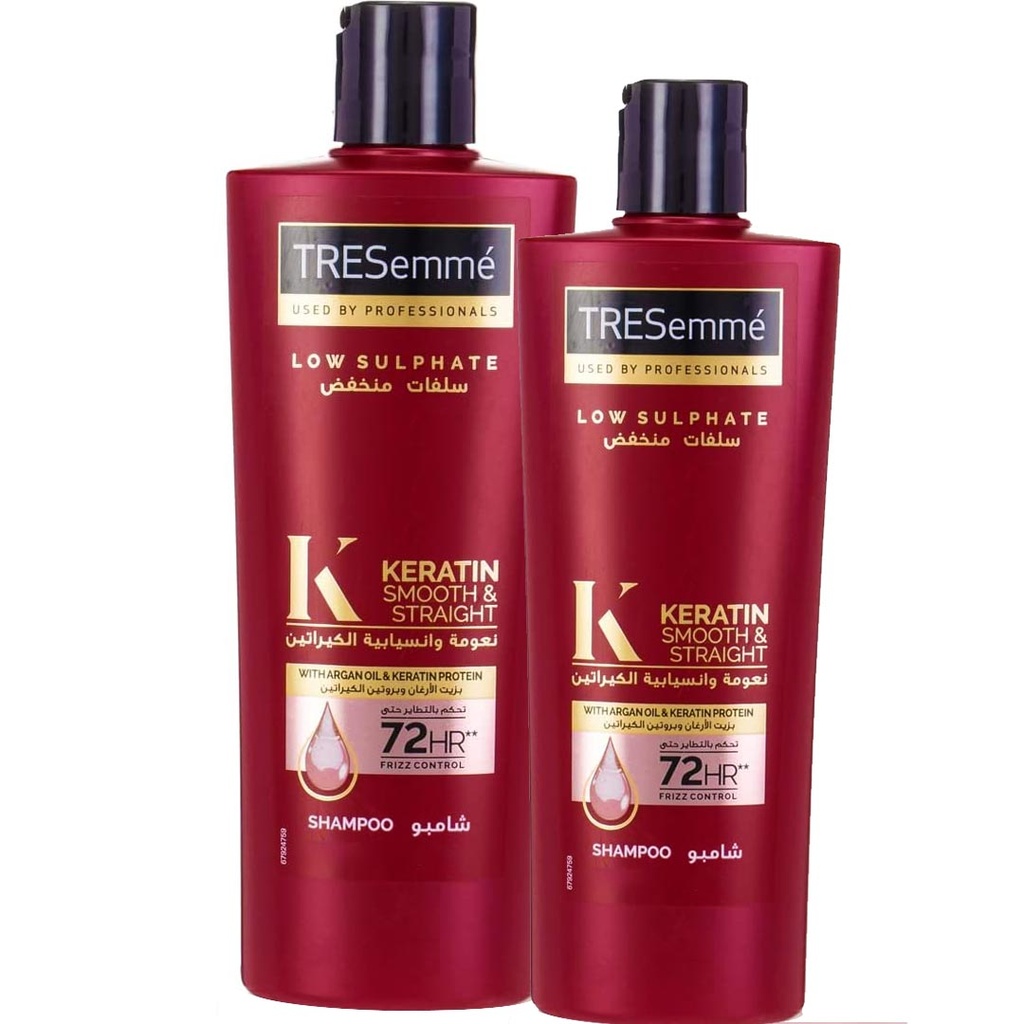 تريسمى شامبو ارجان و بروتين الكيراتين 1+1 - TRESemme Shampoo Argan Oil &amp; Protein Keratin 1+1